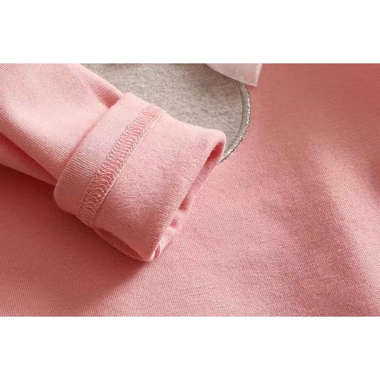 Áo Thun cotton Mềm Mại Tay Dài Thêu Họa Tiết Thời Trang Xuân Thu Cho Bé Gái