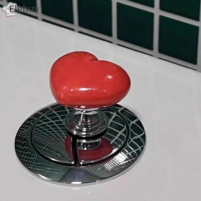 Công Tắc Nhấn Nút Nhấn Xả Nước toilet Hình Trái Tim Trang Trí Phòng Tắm