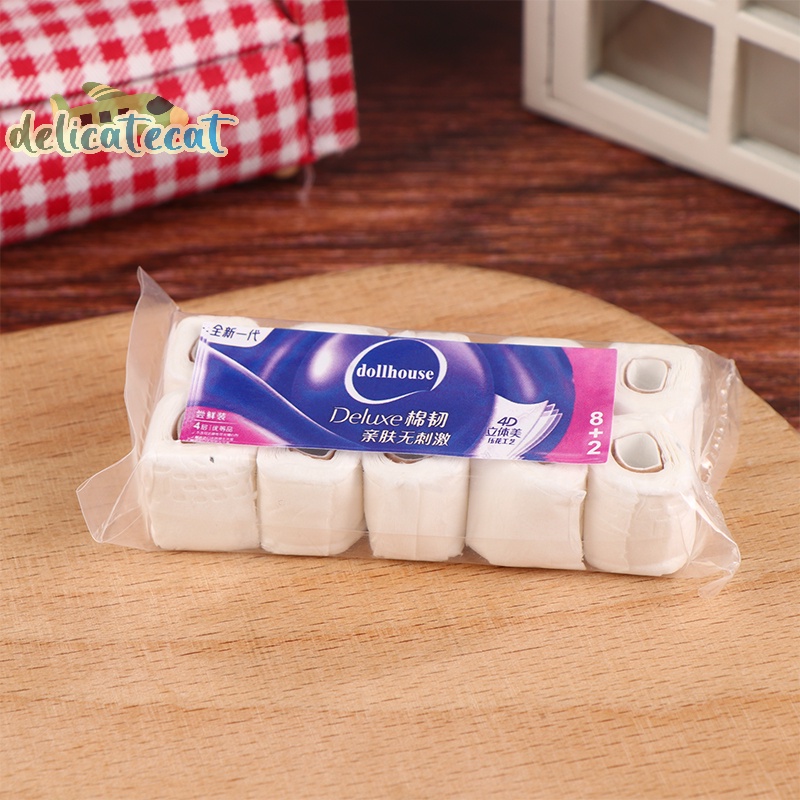 1 Cuộn Khăn Giấy Mini Tỉ Lệ 1: 12 Trang Trí Nhà Búp Bê