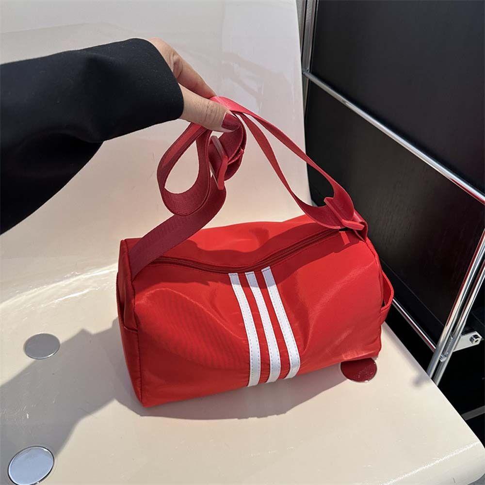 Shanhai Túi Đeo Chéo nylon Màu Trơn Phong Cách Thể Thao Đơn Giản y2k Cho Nam / Nữ