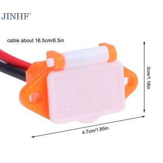 Jinhf e-bike Ổ Cắm Sạc Ba Chân Kèm Dây Cáp 12awg Cho Xe Điện 36v 48v