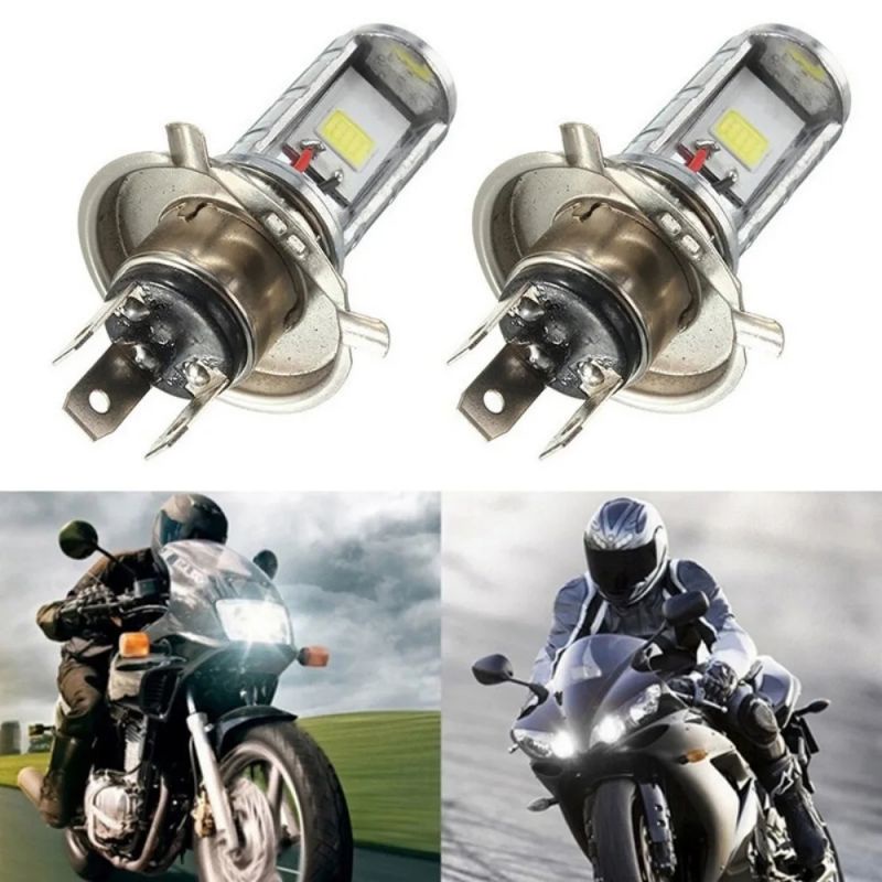 1 Đèn Pha LED P15D H4 H6 12V-30V 6000K Chất Lượng Cao Cho Xe Mô Tô yk