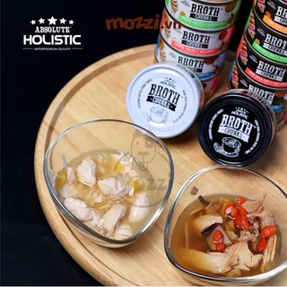 Pate cho chó mèo Broth Chunks Absolute Holistic Lon 80gr