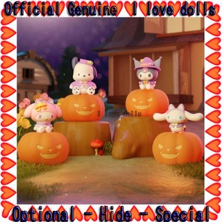 Sanrio Mô Hình Búp Bê kuromi Bí Ngô halloween Dễ Thương