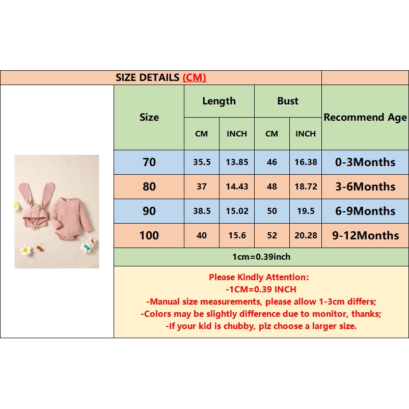 Bộ Áo Liền Quần Tay Dài In Hình Thỏ Và Sọc Caro Mềm Mại Thoải Mái Cho Bé Sơ Sinh 0-12 Tháng Tuổi