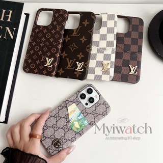 Bao Da Điện Thoại Phối Ngăn Đựng Thẻ Chống Rơi Cho iphone 15 14 13 12 11 pro max Ốp