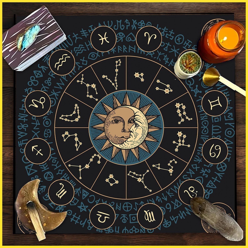 Khăn Trải Bàn tarot Chia Ngăn Trang Trí Phòng Khách kiavn