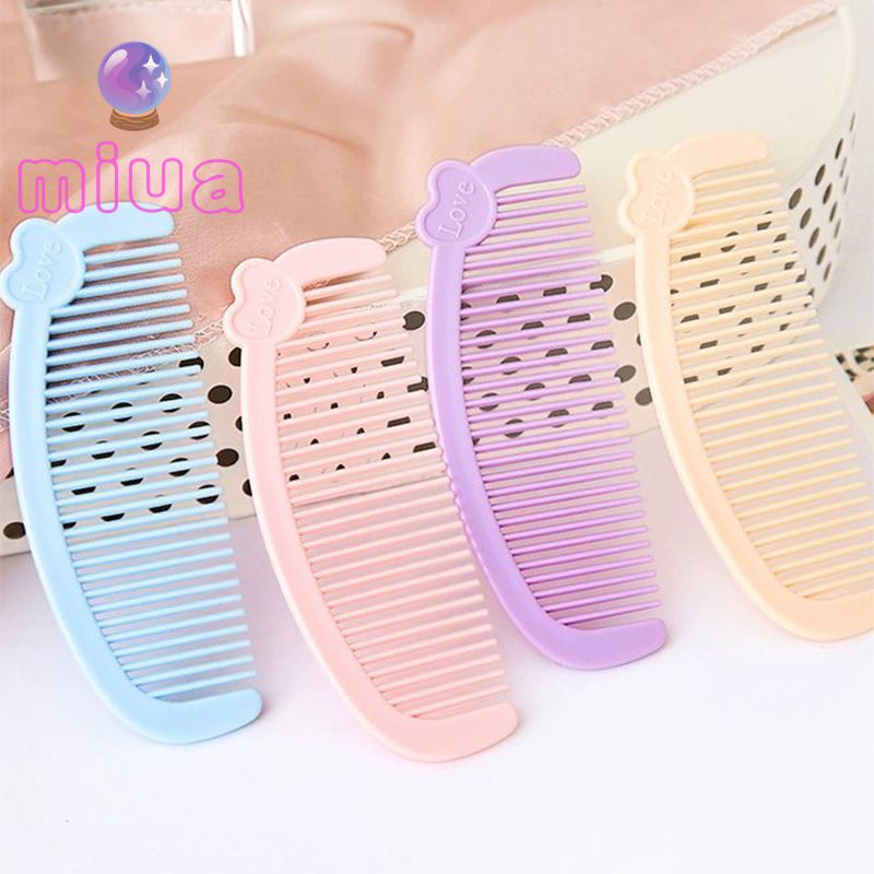 Miua🔮Hoạt Hình Lược Chải Tóc mini Cầm Tay Hình Trái Tim Dễ Thương Cho Học Sinh