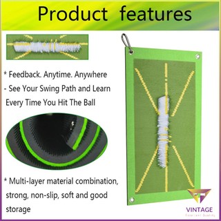 Golf Training Mat Set Divot Practice Swing Detection Batting [A/3]
