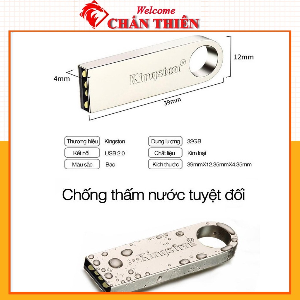 Usb kingston 64gb 32gb 16gb 8gb 4gb chống nước nhỏ gọn tốc độ 2.0 3.0 bảo hành 12 tháng Phụ Kiện Chấn Thiên