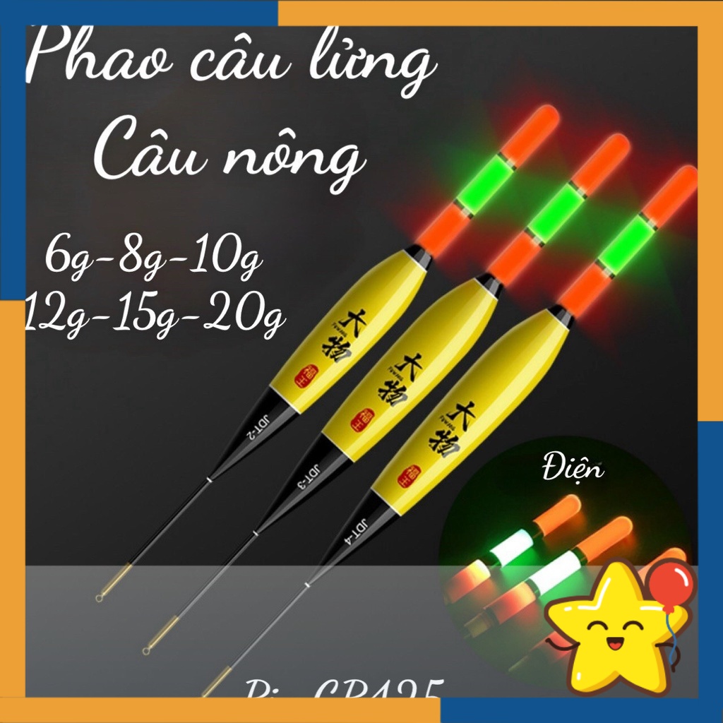 [TẶNG PIN] Phao câu lửng PHÚC VƯƠNG câu đài cho anh em cần thủ săn hàng đêm ngày Đồ Câu Cao Cấp
