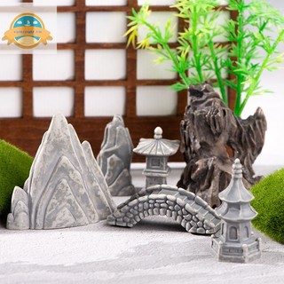 Mô Hình Tháp Đá mini Dùng Trang Trí Sân Vườn