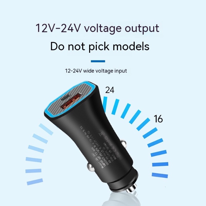 Tẩu Sạc Nhanh 2 Cổng usb 45w pd20w + qc3.0 Chuyên Dụng Cho Điện Thoại