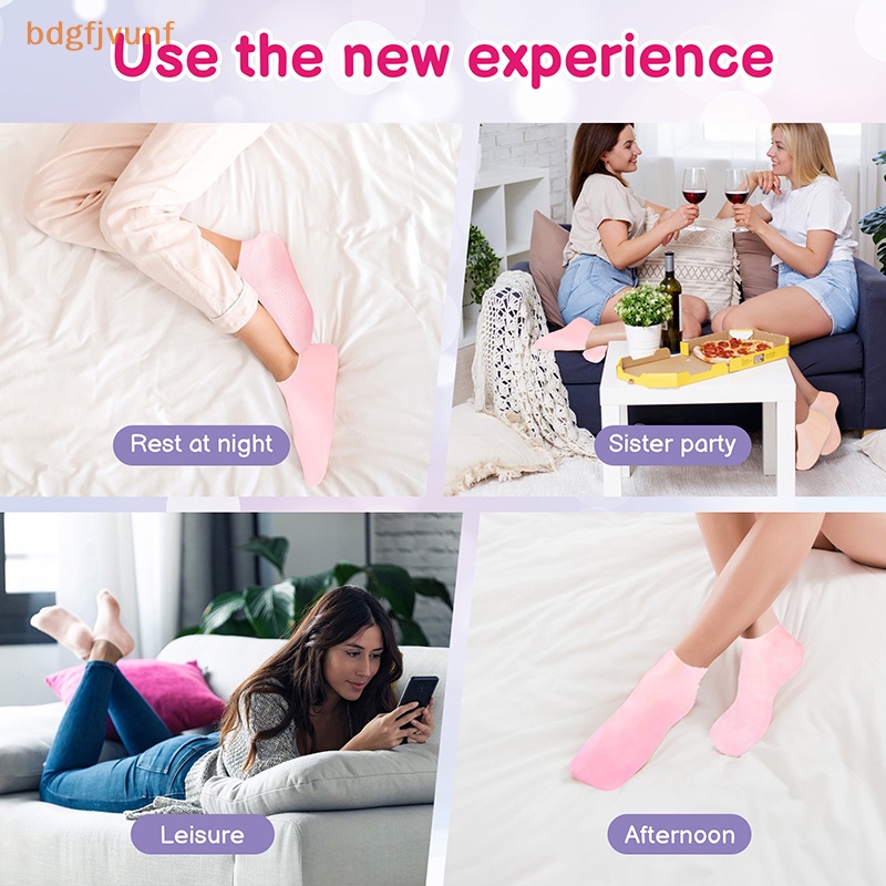 1 Cặp Vớ silicone gel Tẩy Tế Bào Chết Dưỡng Ẩm Tái Tạo Da Chân