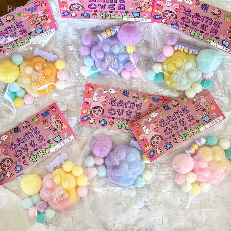 Đồ Chơi Nắn Bóp Đàn Hồi Giảm stress Hình Bàn Chân Mèo Mới