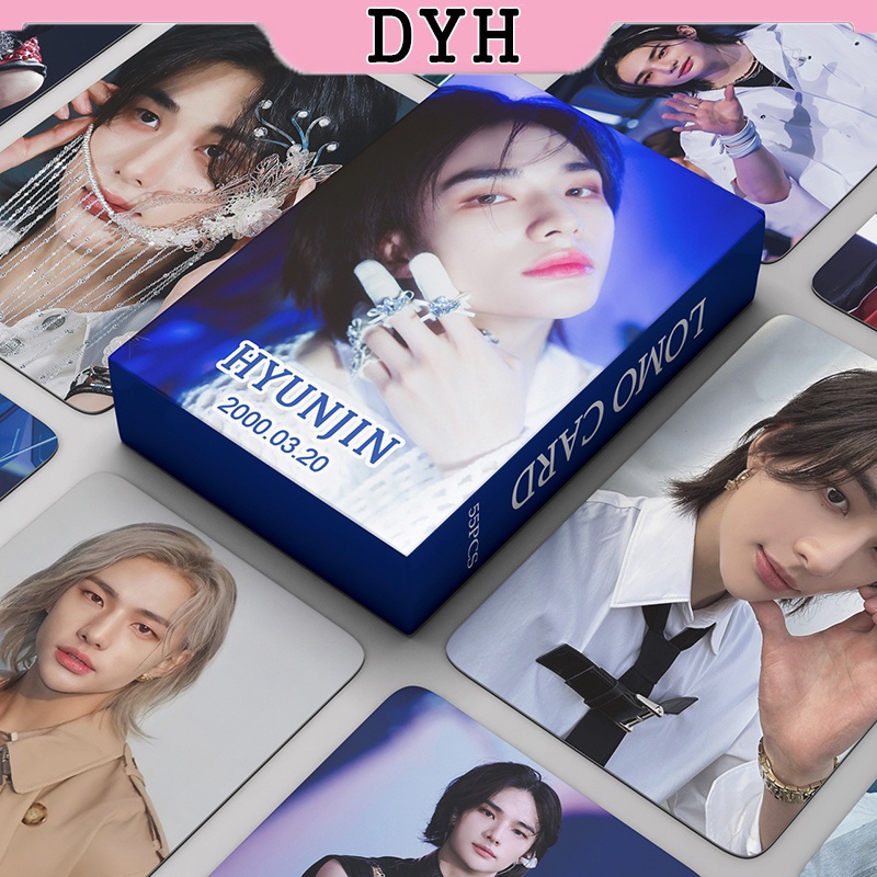 Hộp 55 Ảnh lomo card Nhóm Nhạc kpop stray kids Thẻ