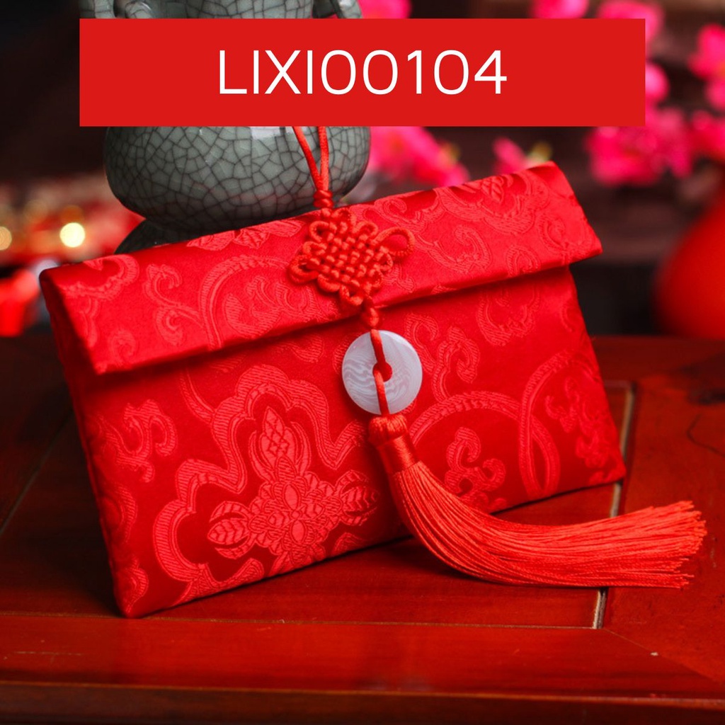 Bao lì xì vải gấm cao cấp cho ngày tết, chúc mừng đám cưới nạp tài lộc may mắn nhiều mẫu lựa chọn