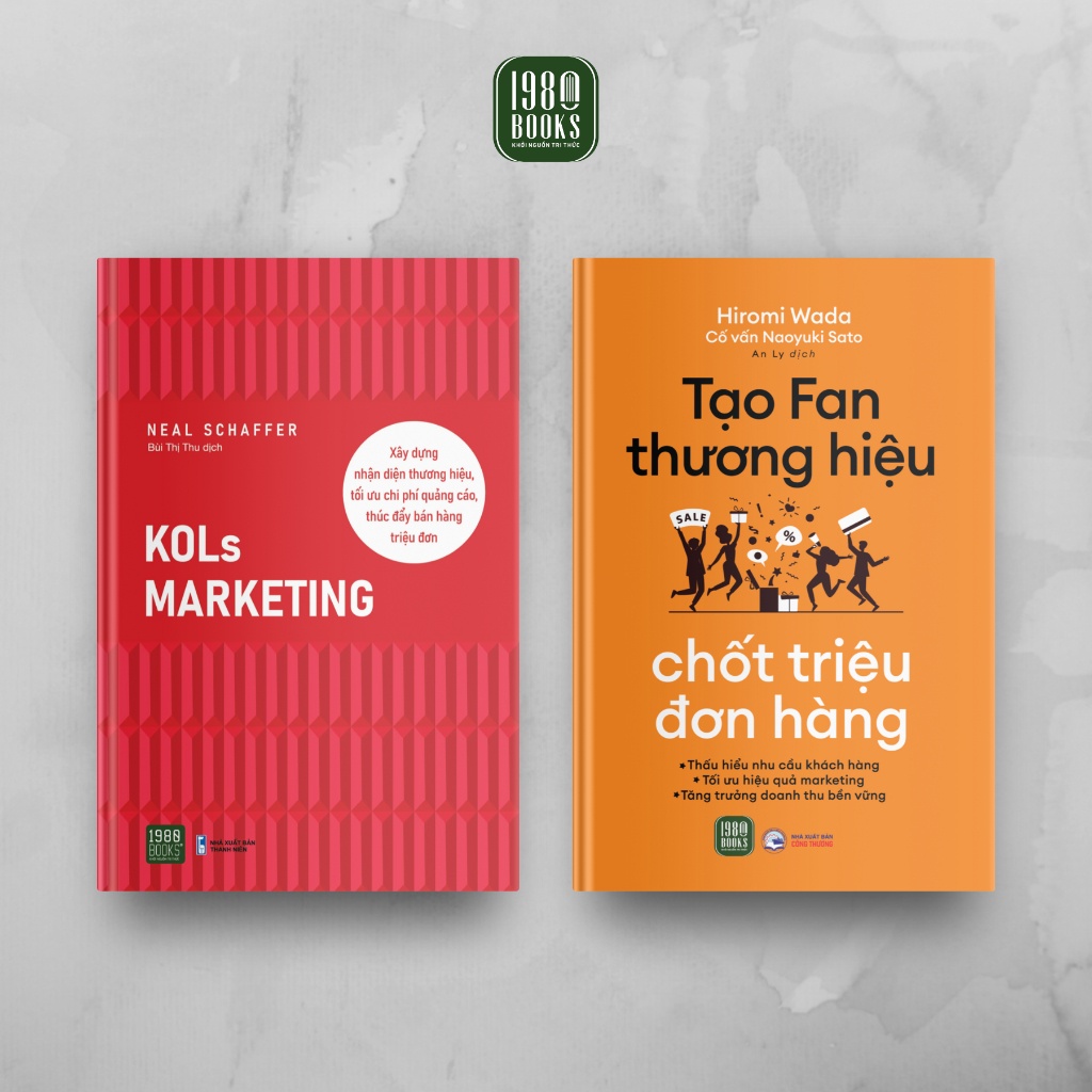 Sách - Combo Kol Marketing + Tạo Fan Thương Hiệu, Chốt Triệu Đơn Hàng (1980 Books Store)