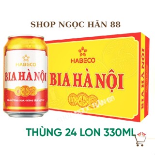 Thùng 24 lon Bia Hà Nội - (330ml/lon)