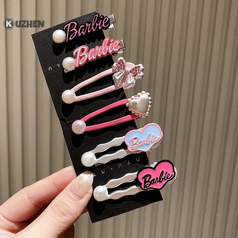 Kuzhen Kẹp Tóc Công Chúa Hình Búp Bê barbie Ngọt Ngào Cá Tính Thời Trang Cho Nữ