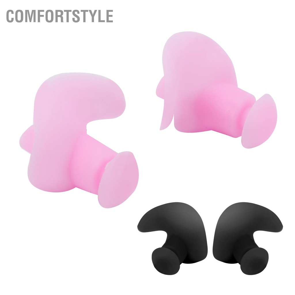 Comfortstyle 1 Cặp Nút Tai Bơi Mềm Silica Gel Chống Thấm Nước Bụi Thể Thao Dưới Nghe Nhét