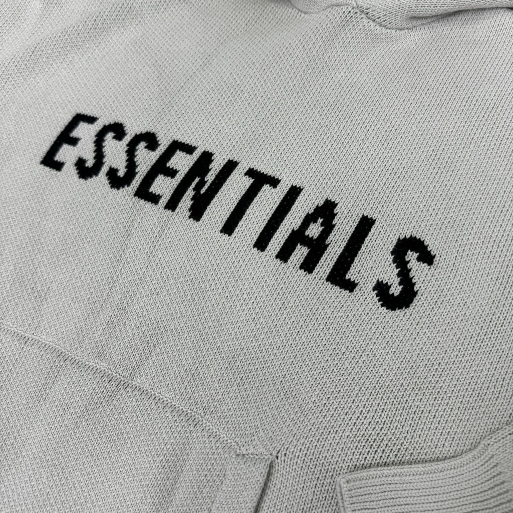 ESSENTIALS - Fear Of God Knit Pullover Hoodie - Áo len có mũ - Áo Hoodie len ESSENTIALS - Fear Of God FOG