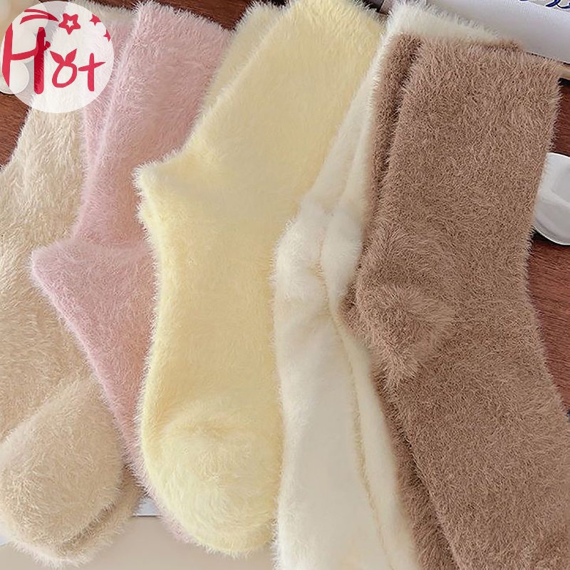 Jr Vớ Nhung San Hô Lông Chồn Dày Co Giãn Giữ Ấm Mùa Thu Đông Cho Nữ vn