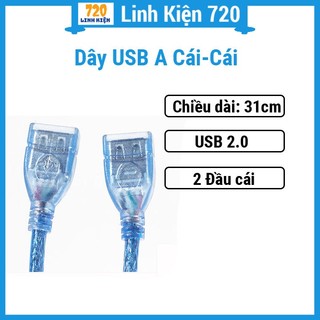 Dây usb a cái-cái độ dài 31 cm