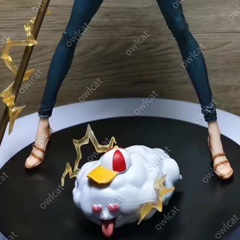 Mô Hình Nhân Vật One Piece Nami w/ Zeus  40cm Big Size Nami Swimsuit Onepiece Straw Hat Pirates Cat Burglar Whole Cake Island PVC Figure Packed in Box Model