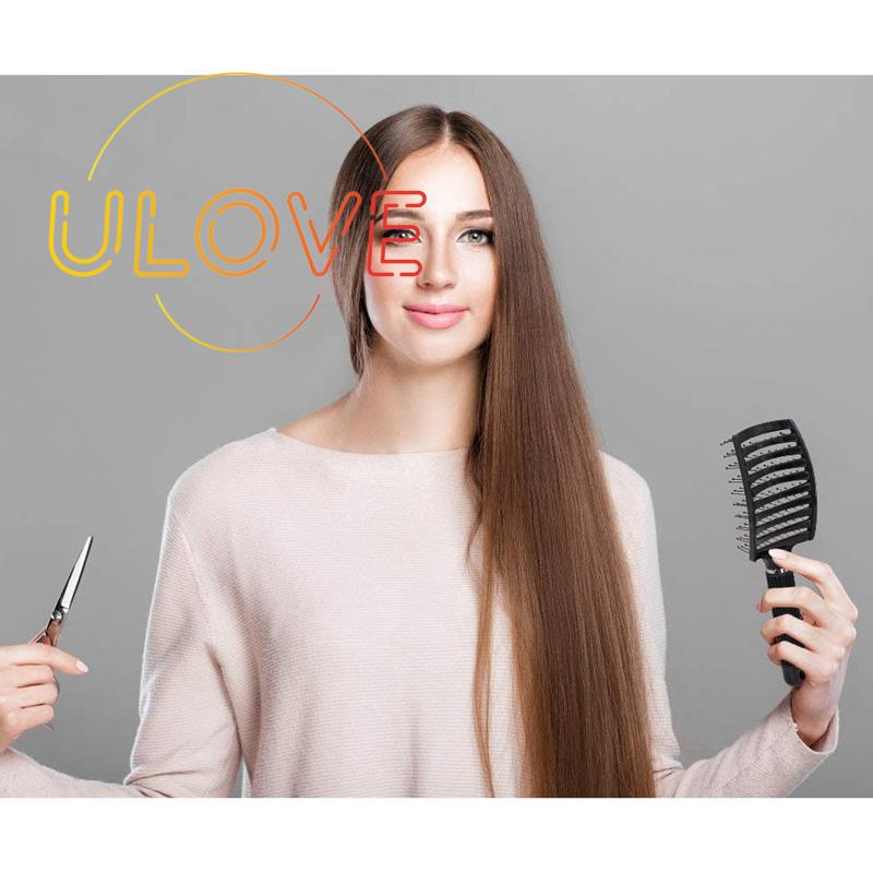 Set 2 Lược Chải Tóc Xoăn Dài Dày Và Cong Dành Cho Bạn Nữ