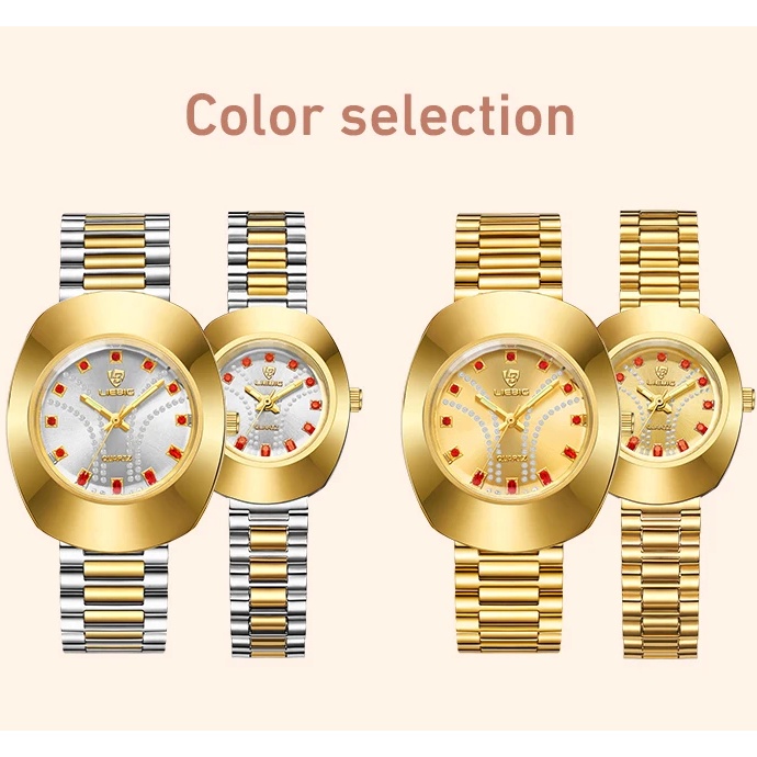 Thời Trang Đồng Hồ quartz l1021 Chống Thấm Nước Kiểu Dáng Sang Trọng Dành Cho Cặp Đôi
