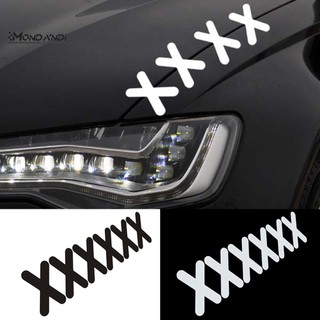 MONDANDI Bộ 6 Miếng Dán Hình Chữ X Chống Bụi Cho Xe Hơi
