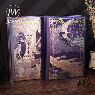 Sổ Tay Khổ a5 jianwu128 Trang / book magic castle Phong Cách vintage Sáng Tạo