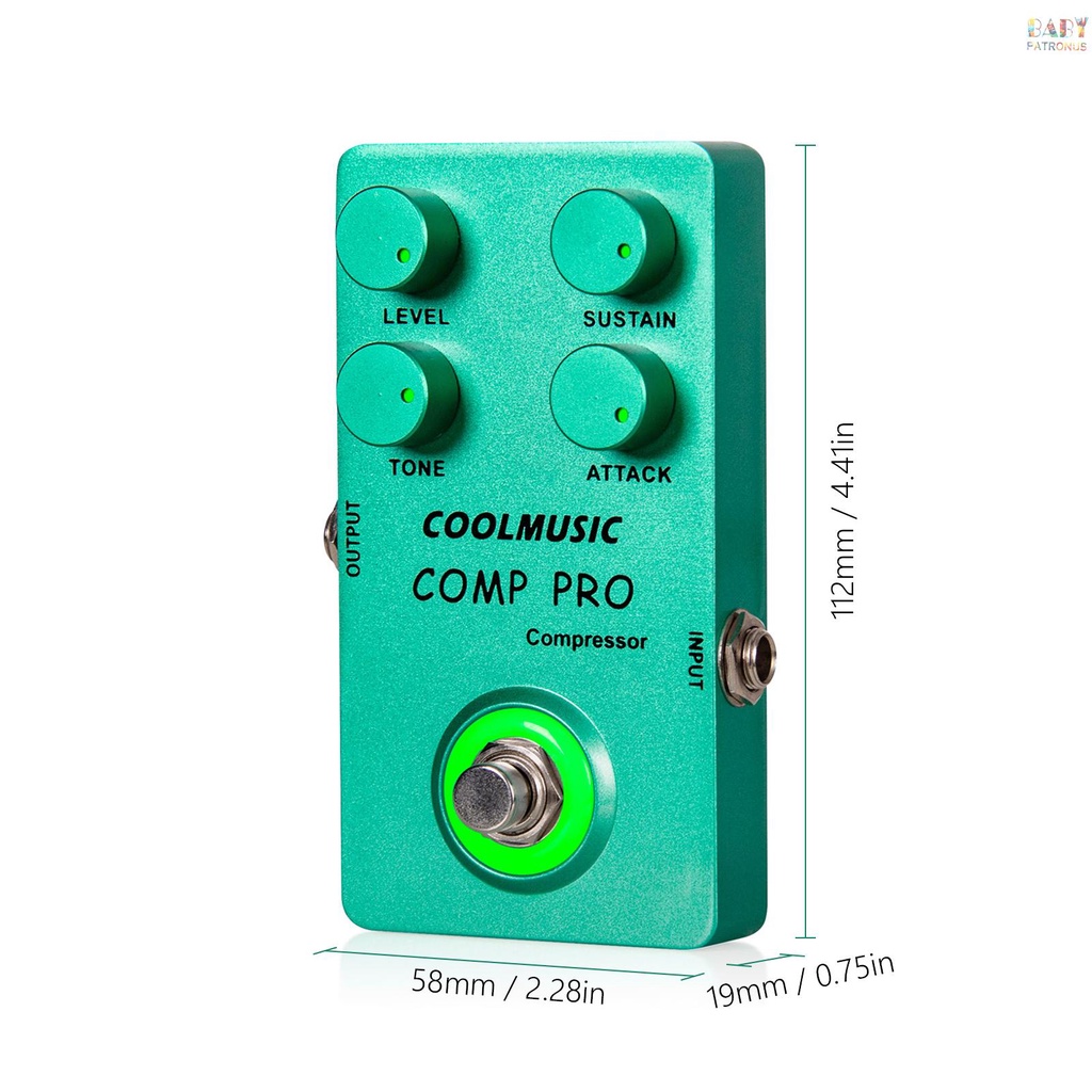 ♬|Bàn Đạp Hiệu Ứng Làm Mát Cho guitar Điện Kèm 4 Núm Xoay Và Công Tắc Chân