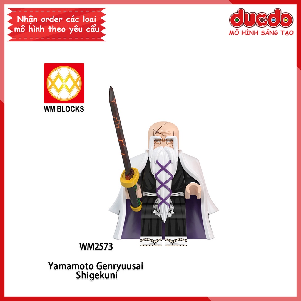 Minifigures nhân vật Anime Bleach Sứ Mệnh Thần Chết Ichigo Renjin Gin - Đồ chơi Lắp ghép Xếp hình Mini Mô hình WM6164