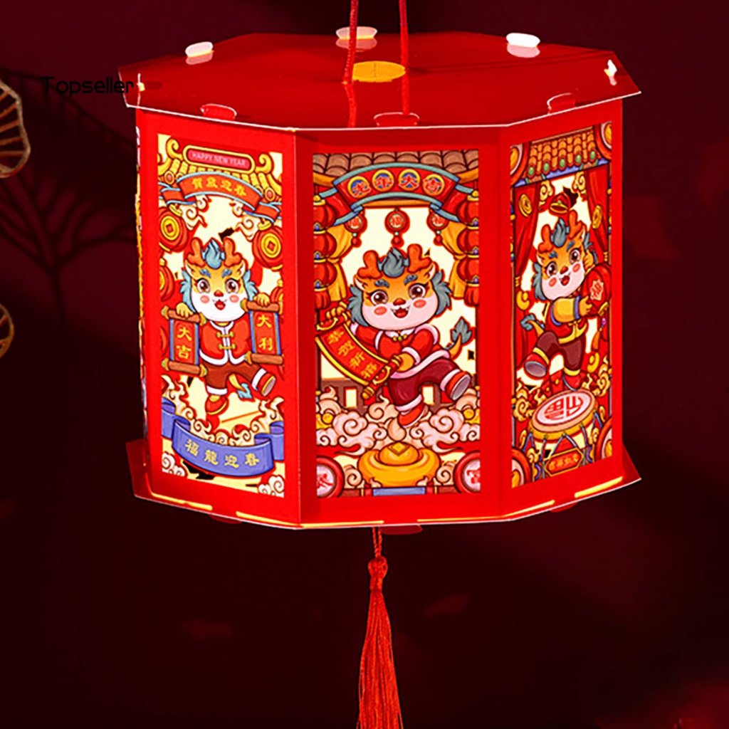 Áo * Lồng Đèn Đỏ Cầm Tay Thủ Công Phát Sáng Phong Cách Năm Mới Ấn Tượng Trang Trí Năm Mới