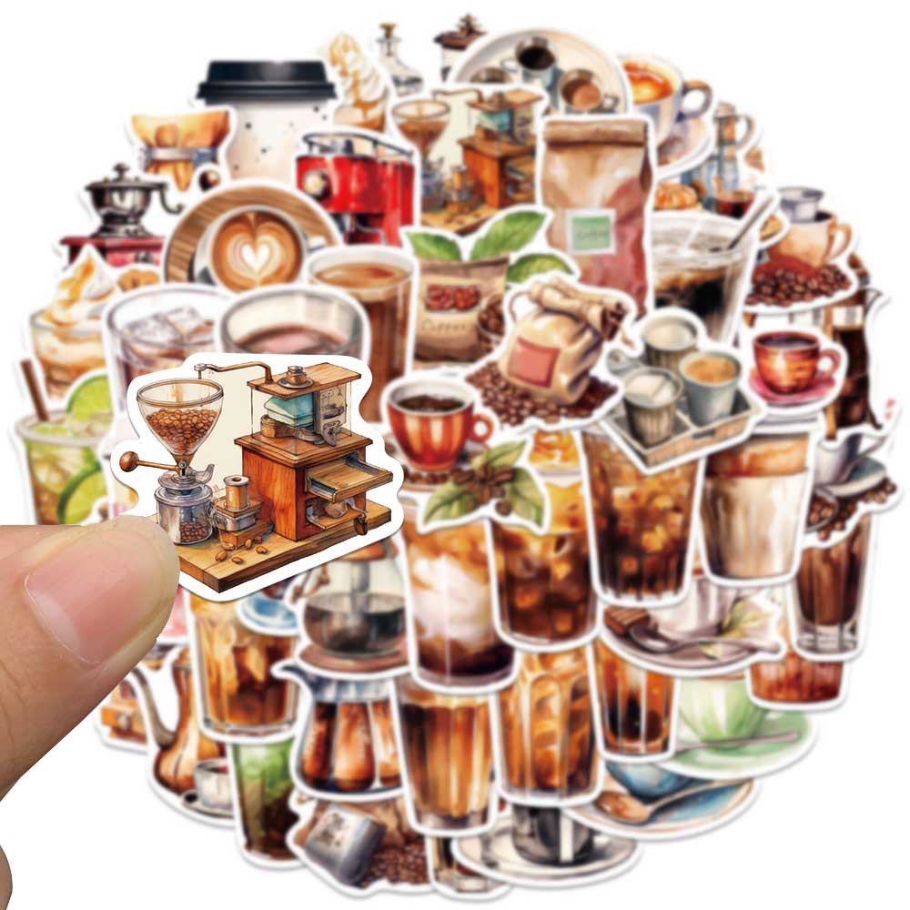 50 Miếng Dán Hoạt Hình Trang Trí Mũ Bảo Hiểm / Bút Chì