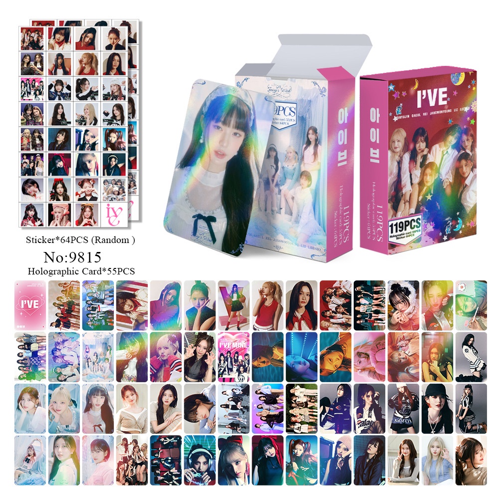 LE SSERAFIM Perfect Night IVE Album I'VE MINE Laser Lomo Card Photocard