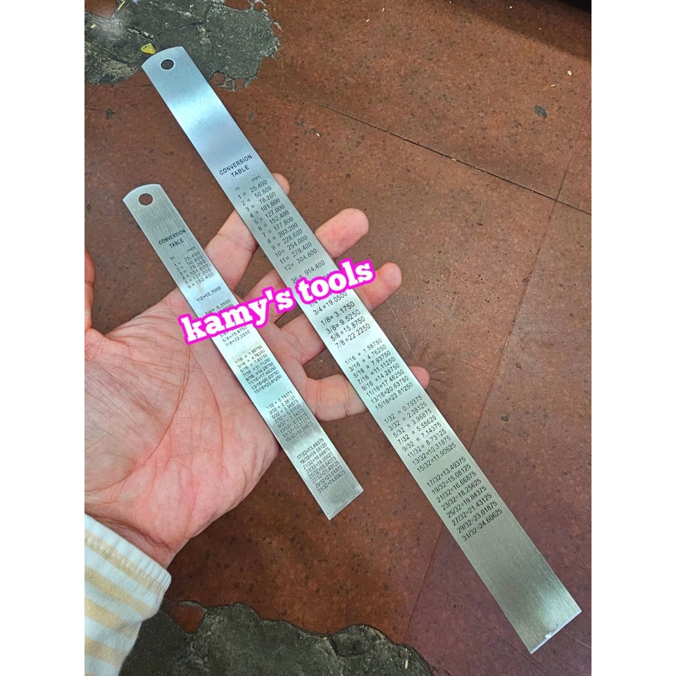 Thước lá inox C-mart 150mm 300mm D0019-150 D0019-300