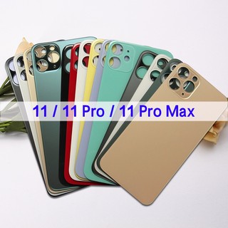 Dành cho ip hone 11 pro max pin cửa sau kính bảng điều khiển cho ip hone 11 lỗ lớn mặt sau kính nhà ở ốp điện thoại không dính thay thế sao chép