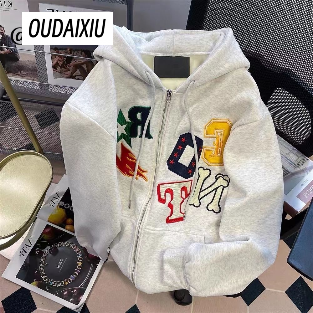 Mocho Áo Khoác hoodie áo khoác nữ zip hoodie High-quality Durable Thông thường Korean A28J1DI38Z230923 | BigBuy360 - bigbuy360.vn