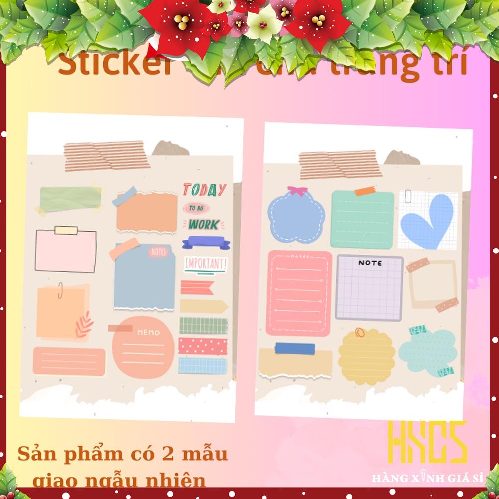 Sticker ghi chú giúp bạn làm đẹp phần trang trí
