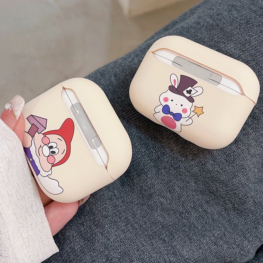 Hoạt Hình Vỏ Bảo Vệ Hộp Sạc Tai Nghe Không Dây Mềm Họa Tiết Công Chúa Dễ Thương Cho airpods pro 1 2 3