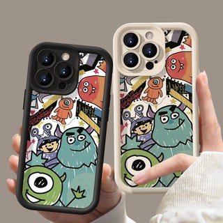 Ốp điện thoại silicon mềm hoạt hình dễ thương Funny Monster University cho IPhone 14 15 Plus 11 12 13 14 15 16 Pro Max X XR 8 Plus XS Max Bảo vệ toàn diện Vỏ chống rơi Vỏ dày đáng yêu