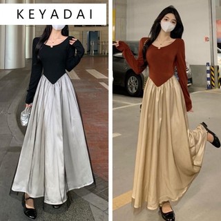 KEYADAI Chic váy nữ Đầm Body Cho thời váy Đơn giản Popular Dễ thương Xu hướng WLQ23C04GB 51Z231222