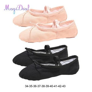 Ballet Dance Shoes Pointe Shoes Flats Dance Slipper Split Sole Skin Tone 34