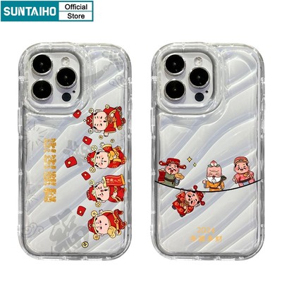 Suntaiho Ốp Điện Thoại TPU Mềm Chống Sốc Họa Tiết Hoạt Hình Cho Iphone 15 14 12 13 11 Pro Max IP 7 8 Plus Iphon X Xs XR Xs Max