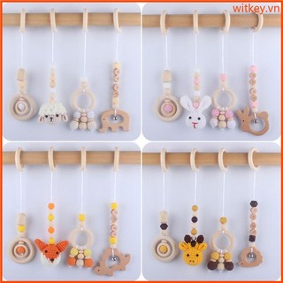 Set 4 đồ chơi treo xe đẩy em bé mới