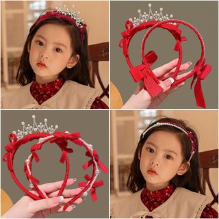 Băng đô hình vương miện đính đá phong cách hàn quốc cho bé gái