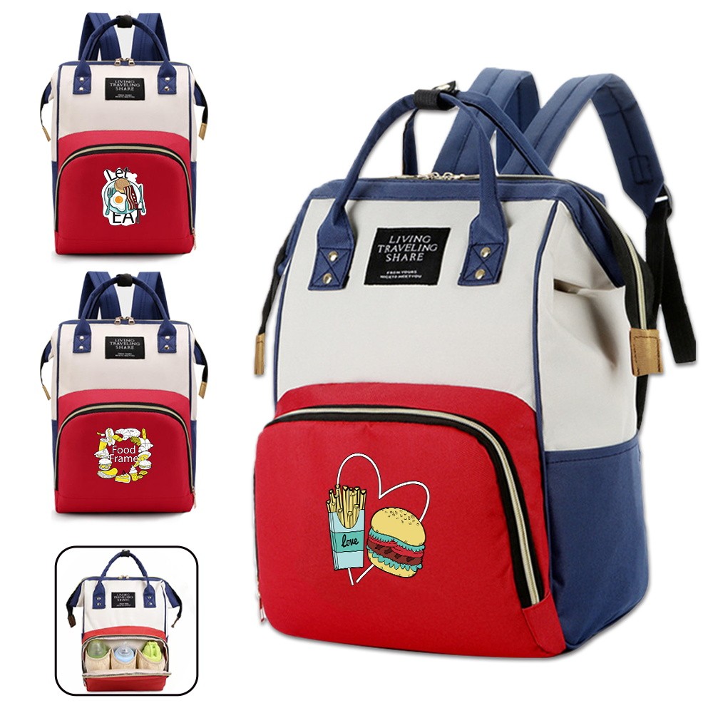 New Diaper Bag Mommy Bag Backpack Travel Supplies Baby Bag Large Capacity Travel Organizing Bag Food